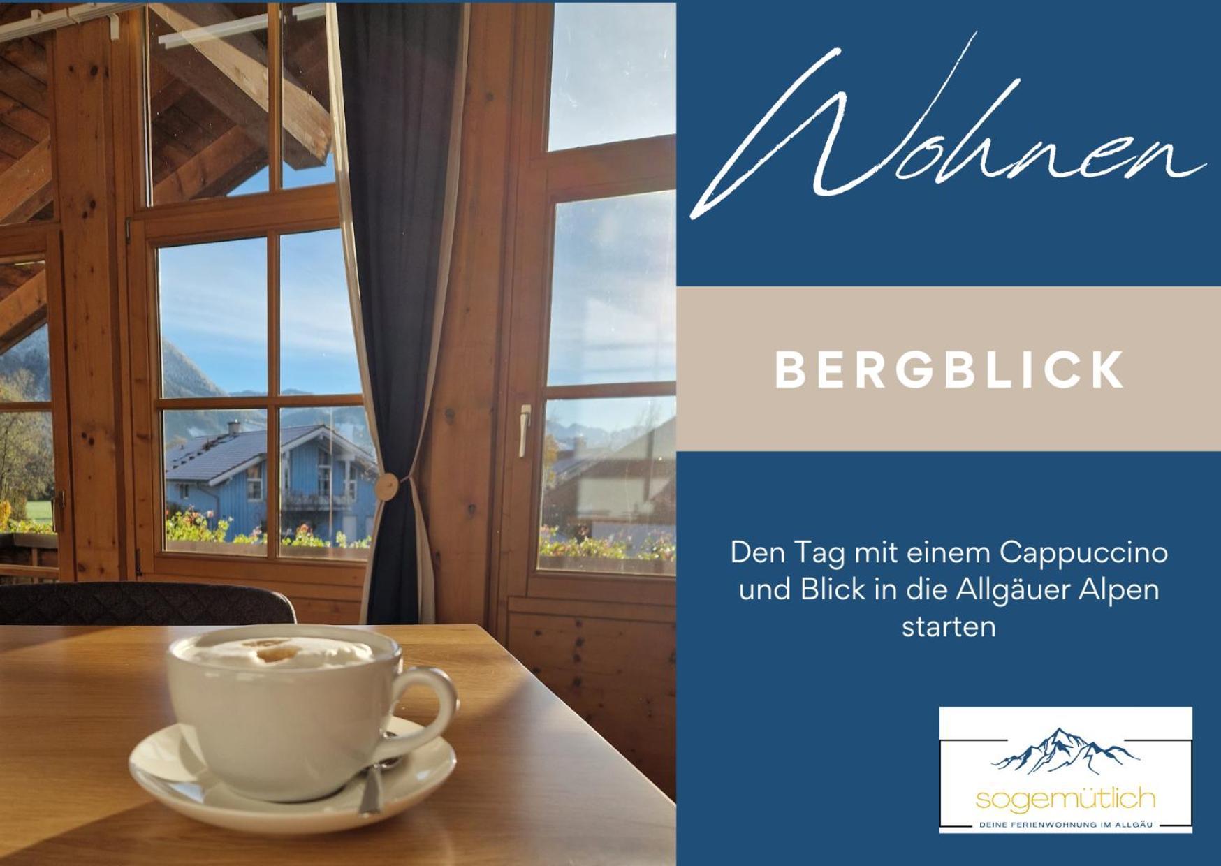 Toller Bergblick Vom Ruhigen Sonnenbalkon, Nur 50M Zum See & Oepnv Inklusive Blaichach Bagian luar foto